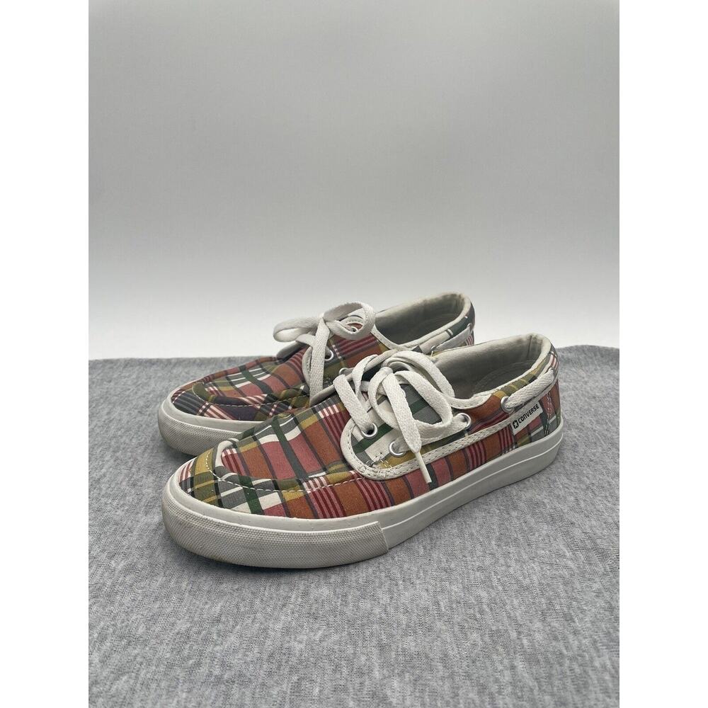 Converse Womens 7.5 Multicolor 124942 Low Top Lace Up Athletic Boat Shoe Y2K Vtg